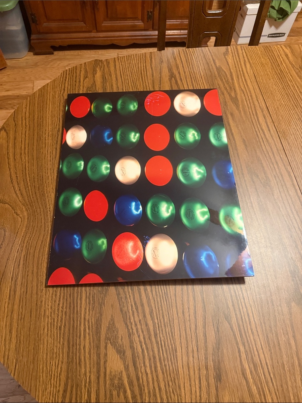 Holiday Dot Gift Wrap Sheet - Red, Green, Blue, Cream